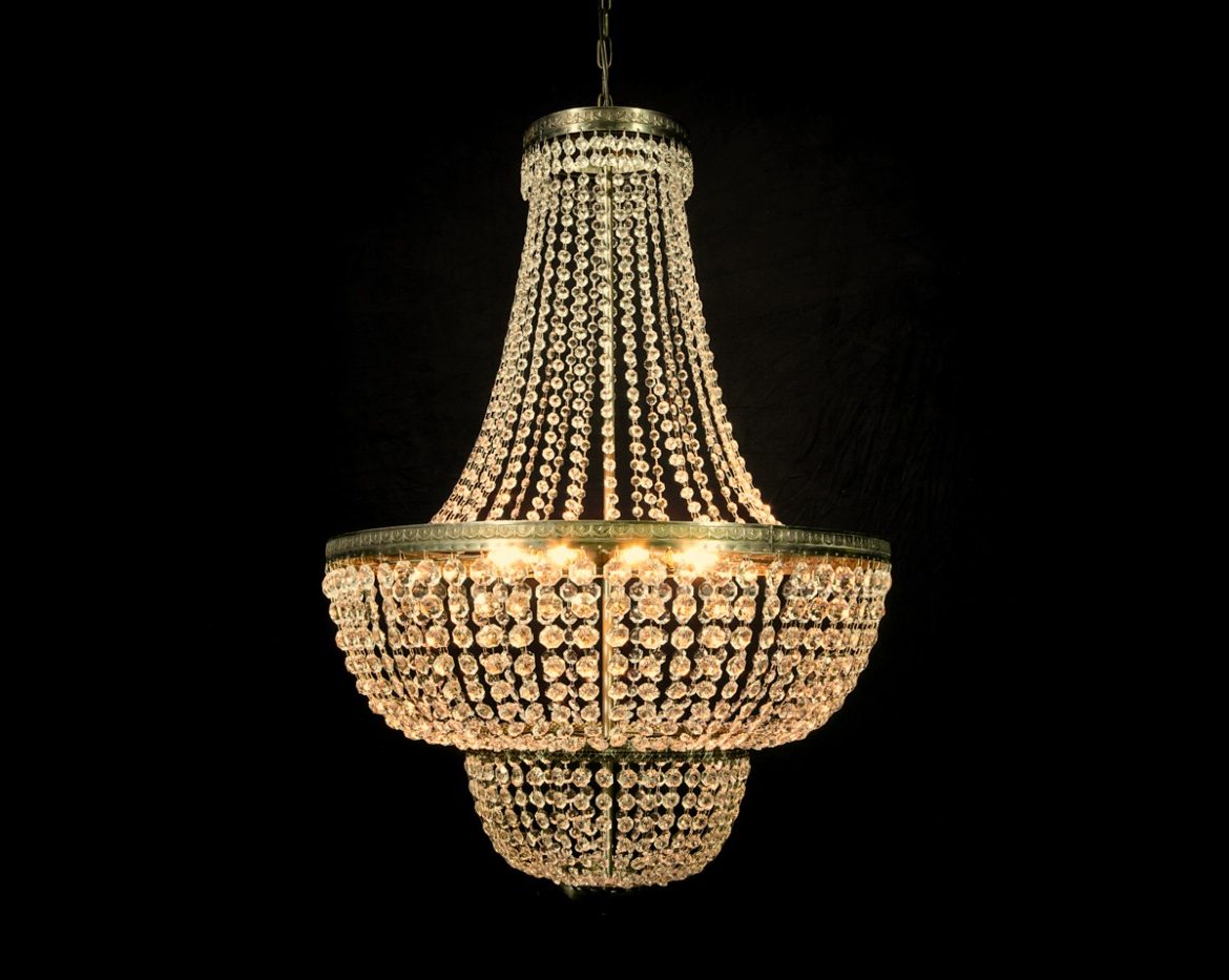 lámpara de cristal imperio Tipo 1A