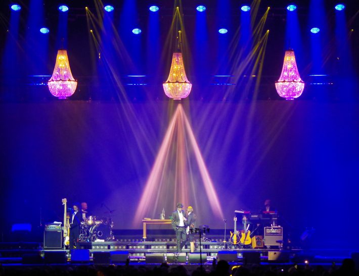 Decoración atmosférica en el  Lanxess Arena de Colonia